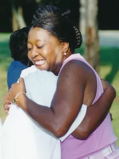 Arlinda's memorable hug