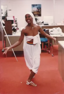 Arlinda in her Egyptian Halloween costume
