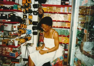 Arlinda at a Kodak store