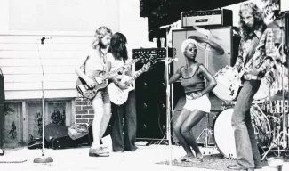 Arlinda with the Peter Rivera Band