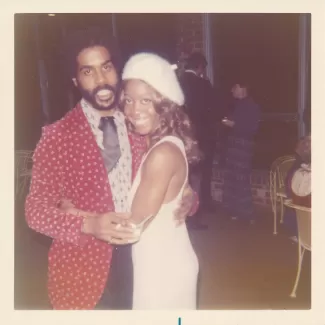 Michael and Arlinda at a party