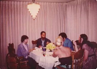 One of Arlinda's dinner parties